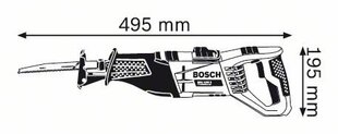 Lineaarinen sähkösaha Bosch GSA 1100 E hinta ja tiedot | Sahat ja sirkkelit | hobbyhall.fi