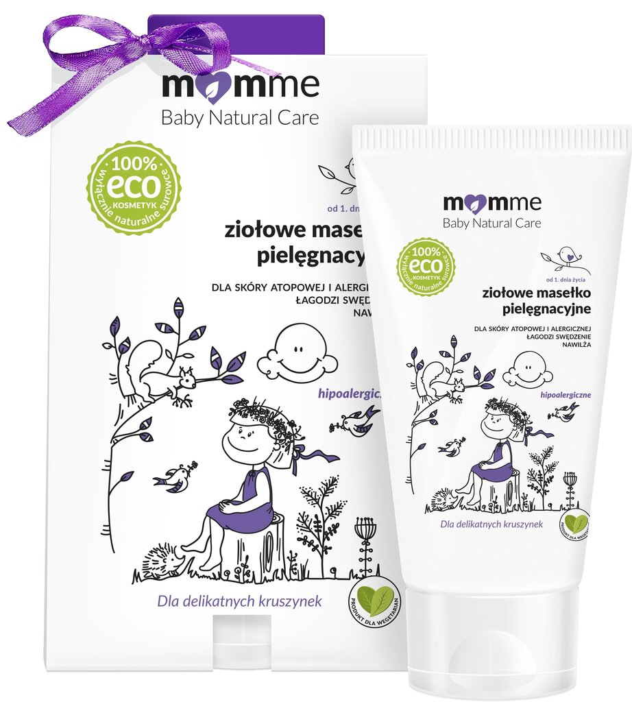 Ravitseva kasvo- ja vartalovoide, MomMe Baby Natural Care, 150 ml hinta ja tiedot | Lasten ja äitiysajan kosmetiikka | hobbyhall.fi