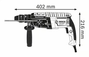 Bosch GBH 2-28 F Professional 880 W 900 RPM SDS Plus hinta ja tiedot | Iskuporakoneet | hobbyhall.fi