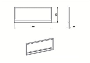 Peili Kalune Design Polka, kulta/valkoinen hinta ja tiedot | Peilit | hobbyhall.fi