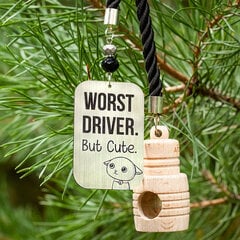 "Worst driver, but cute" -autonraikastin hinta ja tiedot | Aroma Autotuotteet | hobbyhall.fi