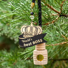 "World's best boss" -autonraikastin hinta ja tiedot | Ilmanraikastimet autoon | hobbyhall.fi