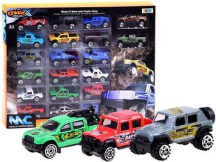 Metallinen autosarja ChaseX, 20 kpl hinta ja tiedot | Poikien lelut | hobbyhall.fi