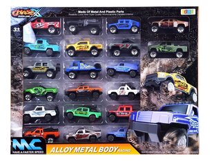 Metallinen autosarja ChaseX, 20 kpl hinta ja tiedot | Poikien lelut | hobbyhall.fi