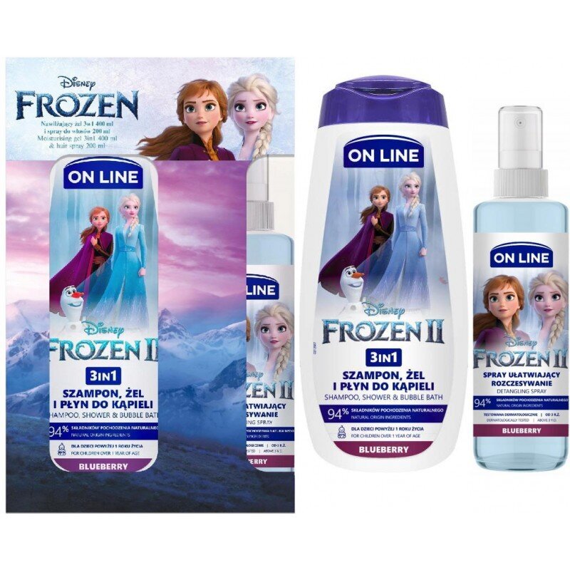 Shampoo, suihkugeeli ja kylpyvaahto 3in1 “OnLine” Minnie hinta ja tiedot | Lasten ja äitiysajan kosmetiikka | hobbyhall.fi