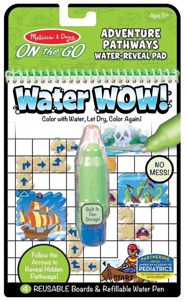 Vesipiirustuskirja MELISSA & DOUG Water Wow Fairy Tales hinta ja tiedot | Taide- ja askartelutarvikkeet | hobbyhall.fi