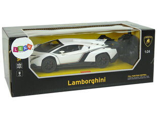 Lamborghini Veneno -leluauto, radio-ohjattava, 1:24 valkoinen hinta ja tiedot | Poikien lelut | hobbyhall.fi