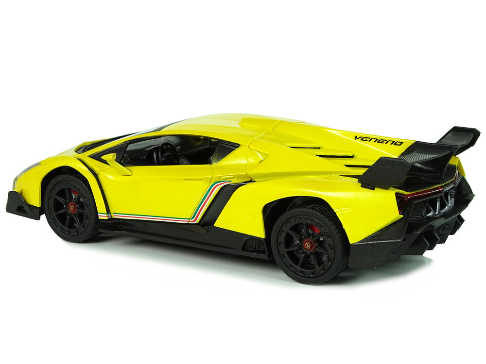 Radio-ohjattava Lamborghini Veneno 1:24 keltainen, kaukosäätimellä varustettuna hinta ja tiedot | Poikien lelut | hobbyhall.fi