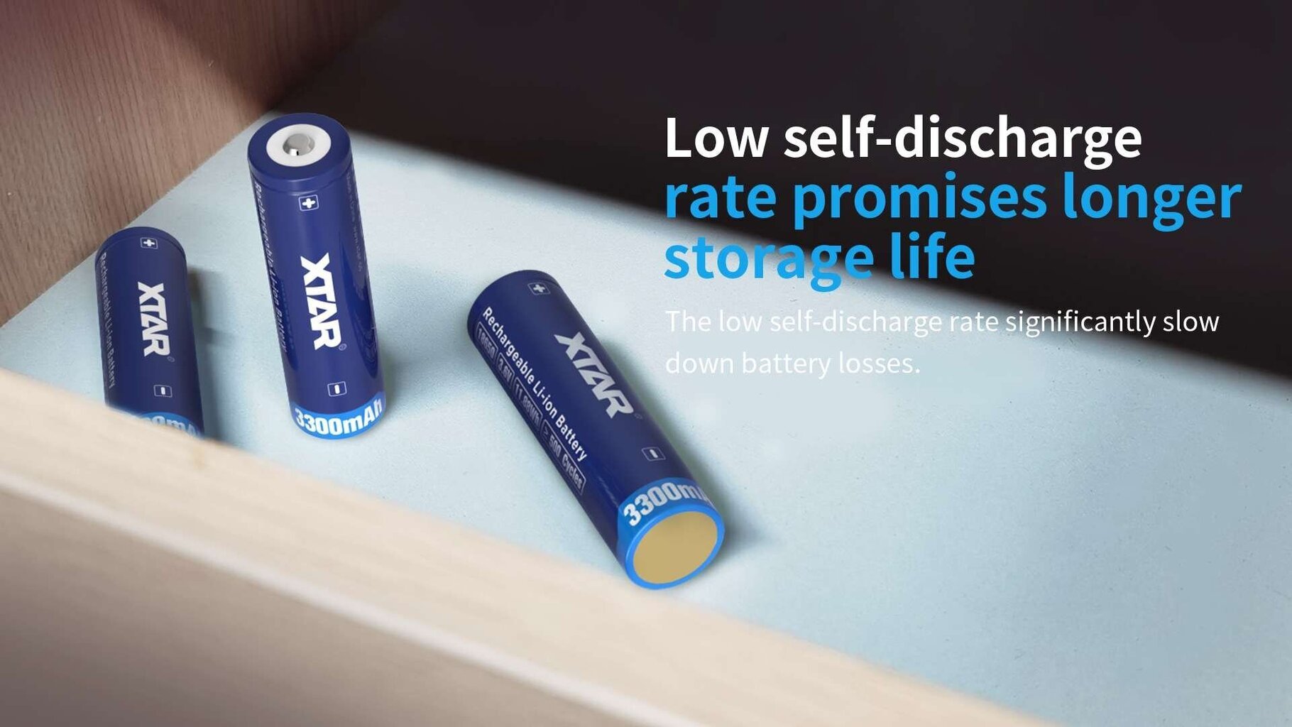 Ladattava akku Xtar 18650, 3300 mAh hinta ja tiedot | Paristot | hobbyhall.fi