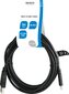 Deltaco USBC-1007-LSZH USB 2.0/USB-A/USB-C, 3m hinta ja tiedot | Puhelinkaapelit | hobbyhall.fi