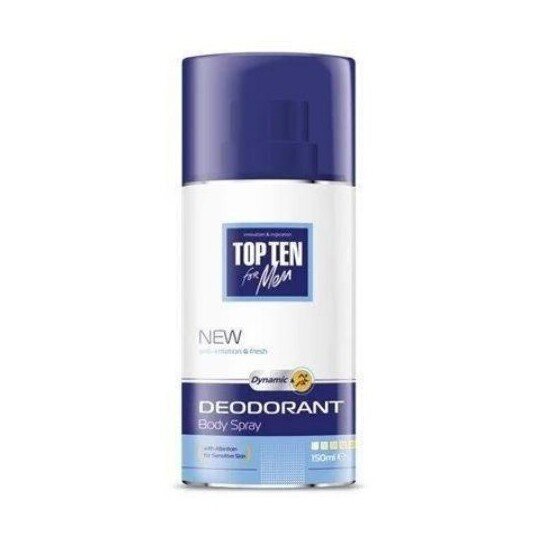 Suihkedeodorantti herkälle iholle Top Ten Dynamic, 150 ml hinta ja tiedot | Deodorantit | hobbyhall.fi