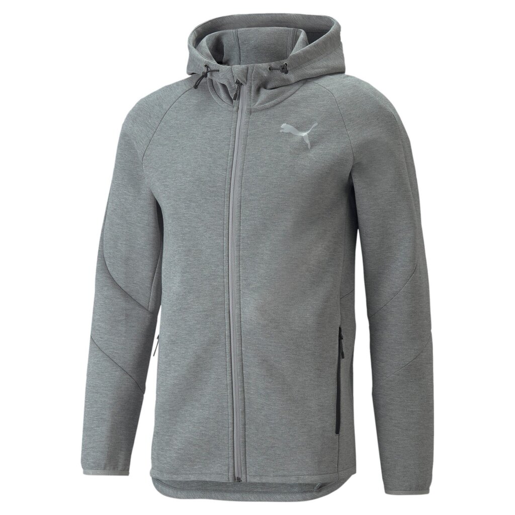 Evostripe full zip huppari puma miehet grey 84740103 hinta ja tiedot | Miesten urheiluvaatteet | hobbyhall.fi