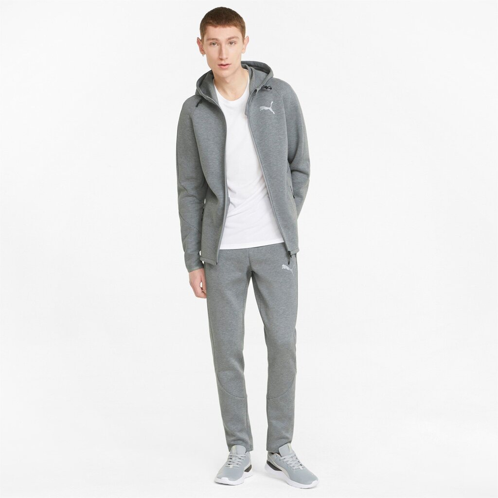 Evostripe full zip huppari puma miehet grey 84740103 hinta ja tiedot | Miesten urheiluvaatteet | hobbyhall.fi