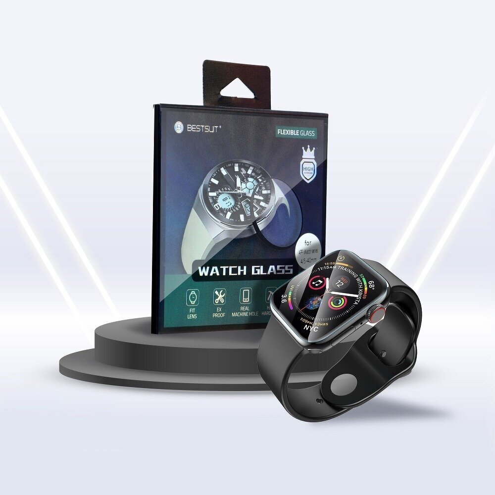Näytönsuoja Flexible glass, Apple Watch 6, 40 mm hinta ja tiedot | Älykellojen ja aktiivisuusrannekkeiden lisätarvikkeet | hobbyhall.fi