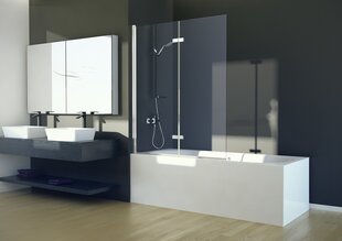 Siirrettävä lasiseinä kylpyammeeseen Besco Lumix hinta ja tiedot | Kylpyhuonetarvikkeet | hobbyhall.fi