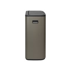 Brabantia Bo Touch Bin -roskakori, 2 x 30 l, Platinum hinta ja tiedot | Roska-astiat | hobbyhall.fi