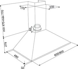 Teka DBB 60 hinta ja tiedot | Liesituulettimet | hobbyhall.fi