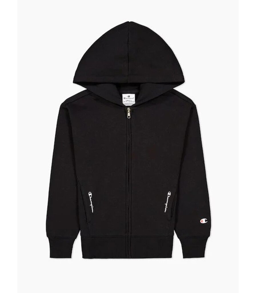 Hooded full zip sweatshirt champion legacy tyttö black 404444kk001 hinta ja tiedot | Tyttöjen neuleet, liivit ja jakut | hobbyhall.fi