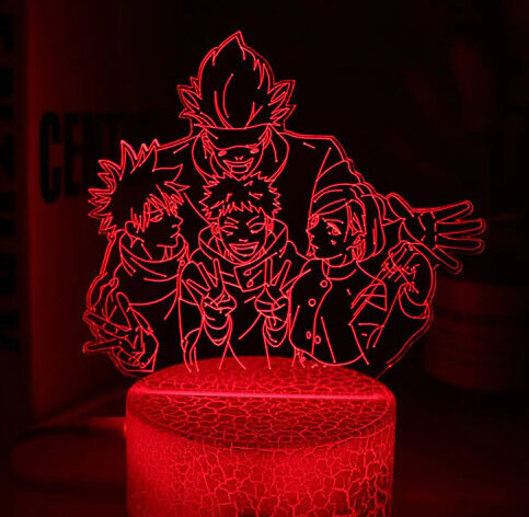 3D Led-valaisin Jujutsu kaisen hinta ja tiedot | Pelien oheistuotteet | hobbyhall.fi