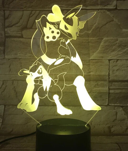 3D Led-valaisin Pokemon hinta ja tiedot | Lastenhuoneen valaisimet | hobbyhall.fi