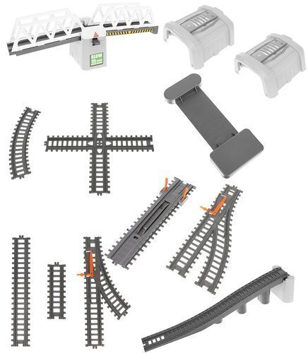 Rautatiekaapeli (9 metriä) tarvikkeineen. 86 osainen sarja 9448 / XL14121 hinta ja tiedot | Poikien lelut | hobbyhall.fi