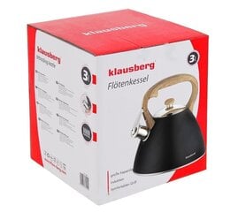 VEDENKEDIN PIILLILLÄ KLAUSBERG 3L KB-7262 / ERT3957 hinta ja tiedot | Kahvipannut ja teekannut | hobbyhall.fi