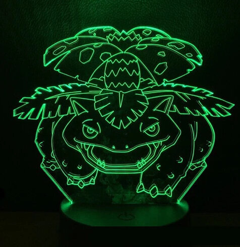 3D Led-valaisin Pokemon hinta ja tiedot | Lastenhuoneen valaisimet | hobbyhall.fi