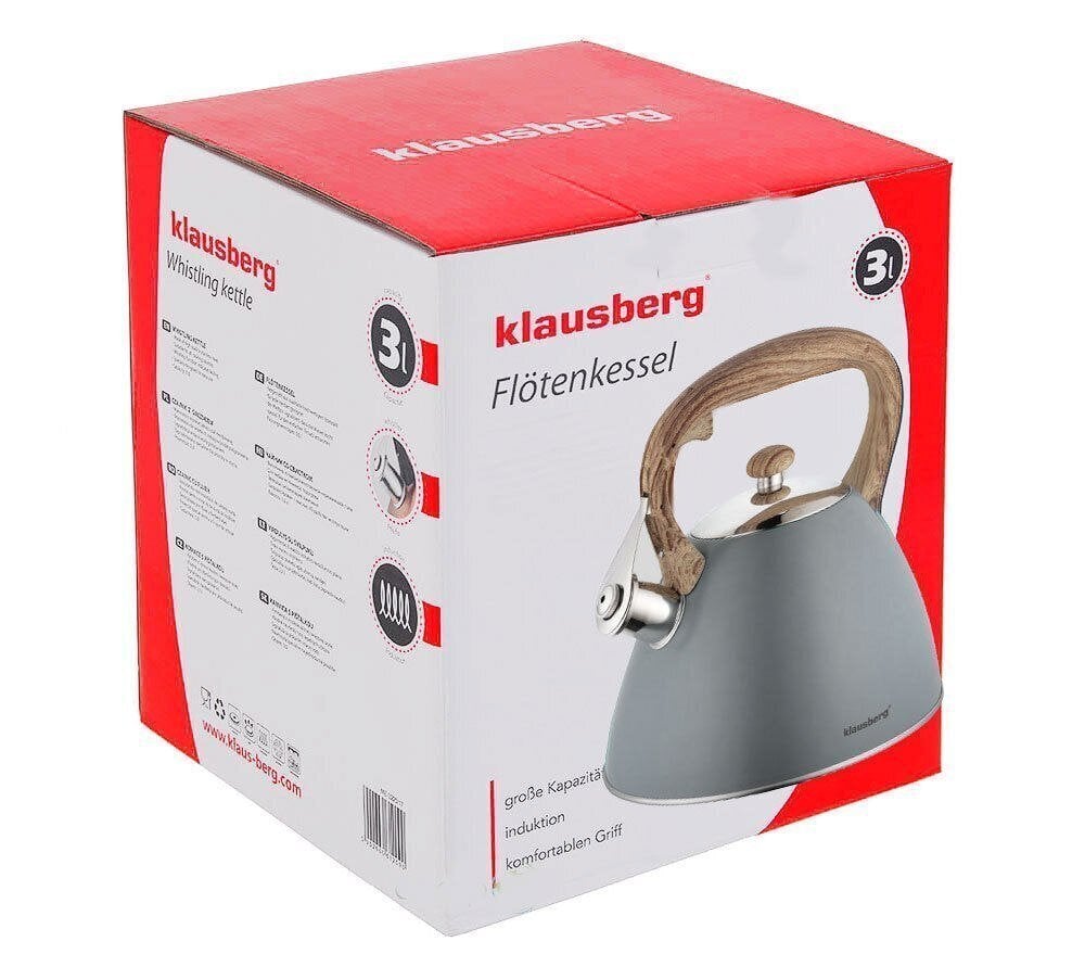 Klausberg vedenkeitin pillellä, 3 l hinta ja tiedot | Kahvipannut ja teekannut | hobbyhall.fi