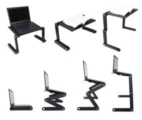 Taitettava kannettavan tietokoneen pöytä Producent hinta ja tiedot | Tietokonepöydät ja työpöydät | hobbyhall.fi