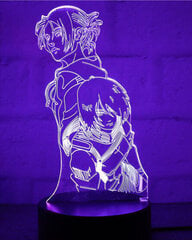 3D Led-valaisin Attack on Titan hinta ja tiedot | Lastenhuoneen valaisimet | hobbyhall.fi