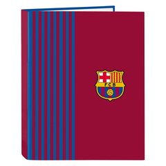 F.C.Barcelona -rengaskansio, A4, 26,5 x 33 x 4 cm, tummanpunainen / sininen hinta ja tiedot | Toimistotarvikkeet | hobbyhall.fi
