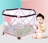 Tavalax Kokoontaitettava Playpen, Roosa hinta ja tiedot | Matkasängyt | hobbyhall.fi