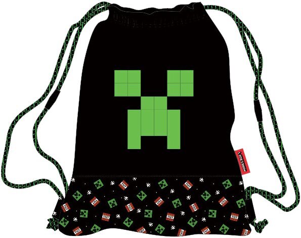 MINECRAFT urheilukassi - "Creeper" malli hinta ja tiedot | Koulureput ja -laukut | hobbyhall.fi