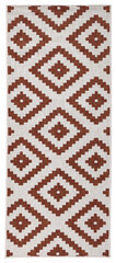 Northrugs Twin Malta Terra Cream -matto, 80 x 350 cm, ruskea / kerma hinta ja tiedot | Isot matot | hobbyhall.fi