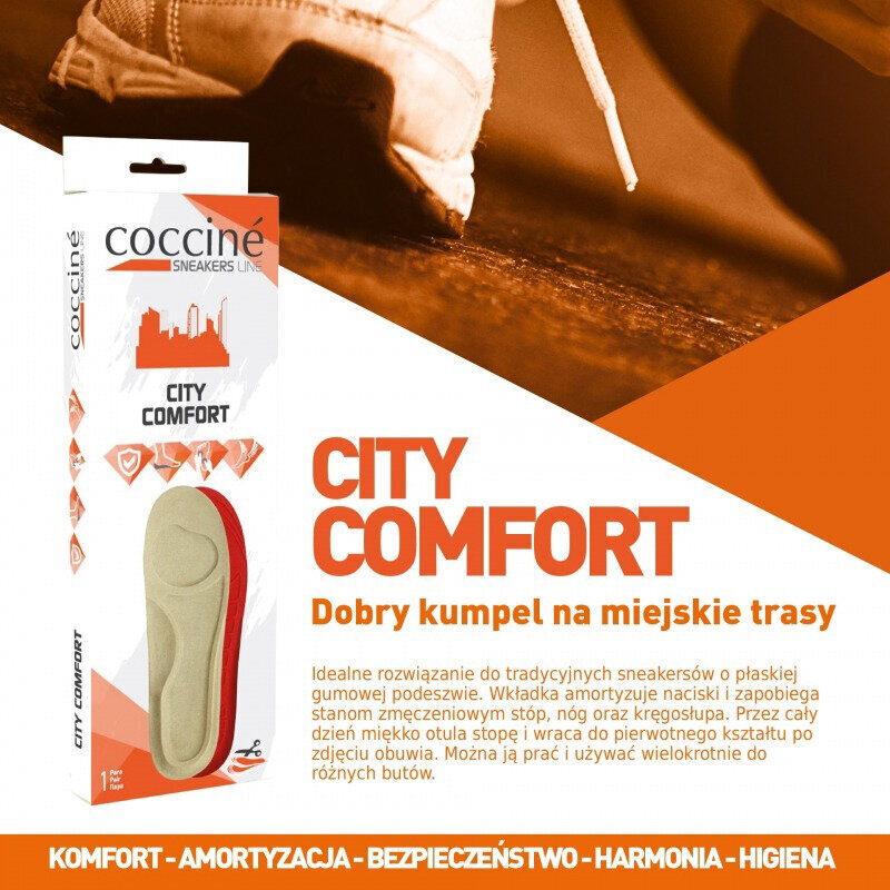 Coccine City Comfort iskuavaimentava tukipohjallinen (1 pari) hinta ja tiedot | Vaatteiden ja jalkineiden hoito | hobbyhall.fi