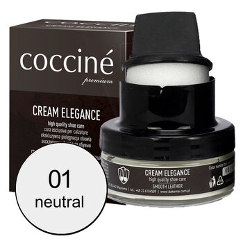 Coccine Cream Elegance - nahkavoide (neutral) 50ml hinta ja tiedot | Vaatteiden ja jalkineiden hoito | hobbyhall.fi