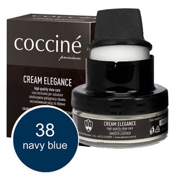 Coccine Cream Elegance - nahkavoide (navy blue) 50ml hinta ja tiedot | Vaatteiden ja jalkineiden hoito | hobbyhall.fi