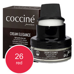 Coccine Cream Elegance - nahkavoide (red) 50ml hinta ja tiedot | Vaatteiden ja jalkineiden hoito | hobbyhall.fi