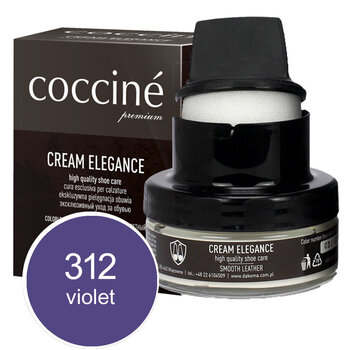 Coccine Cream Elegance - nahkavoide (violet) 50ml hinta ja tiedot | Vaatteiden ja jalkineiden hoito | hobbyhall.fi