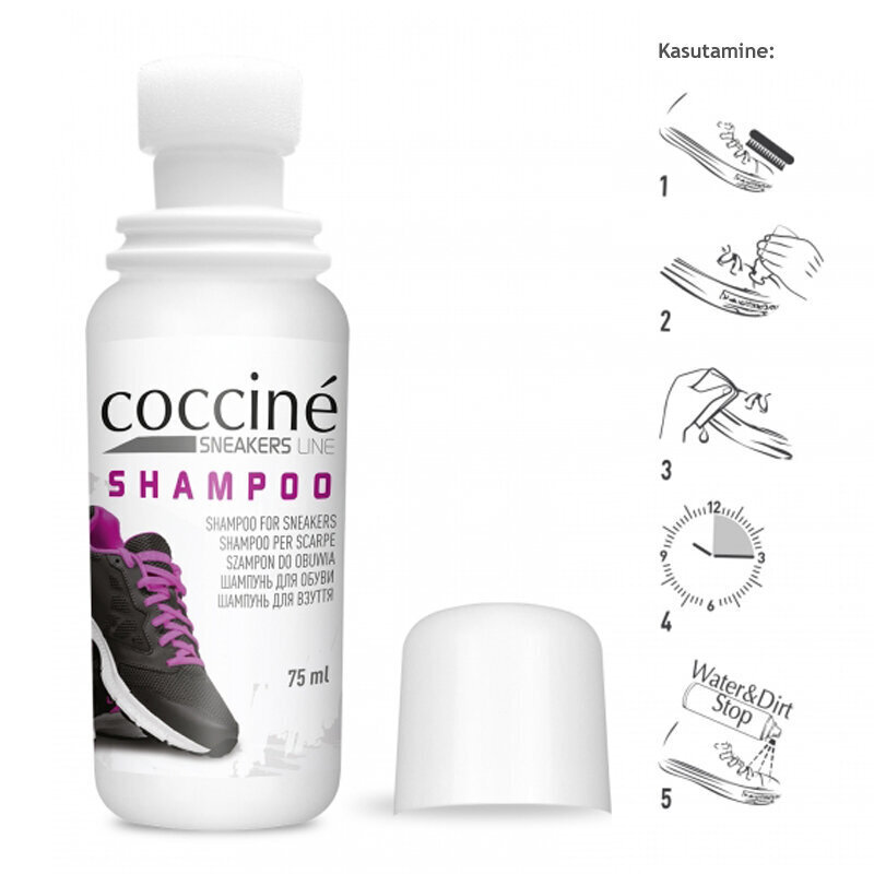 Coccine shampoo — kenkäshampoo, 75 ml hinta ja tiedot | Vaatteiden ja jalkineiden hoito | hobbyhall.fi