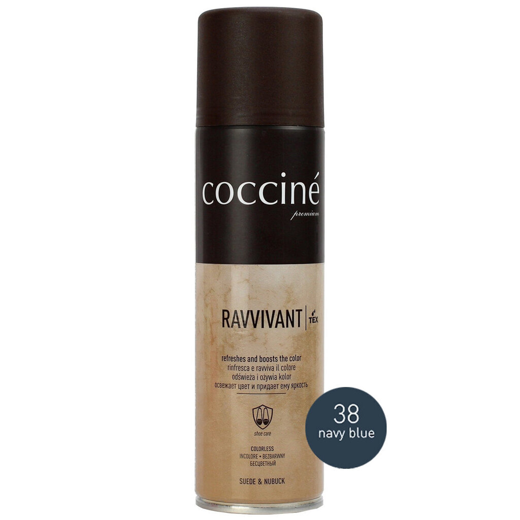 Coccine Nano Ravvivant — mokanhoitosuihke (navy blue), 250 ml hinta ja tiedot | Vaatteiden ja jalkineiden hoito | hobbyhall.fi