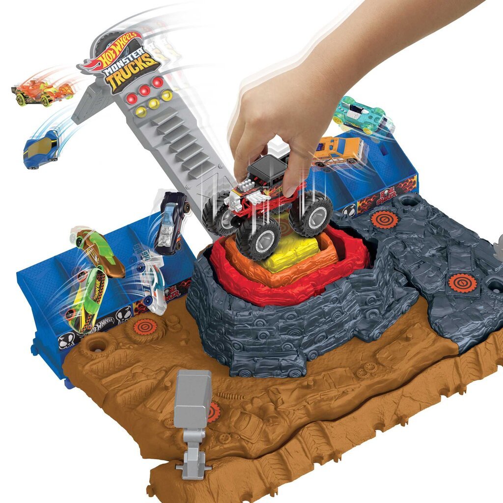 Hot Wheels Monster Trucks Arena Smashers -leikkisetti hinta ja tiedot | Poikien lelut | hobbyhall.fi