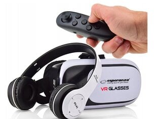 Virtuaalitodellisuuden 3D-lasit mukautettaviksi, 180° / 360° VR-elokuvat ja -pelit langattomalla VR-peliohjaimella hinta ja tiedot | VR-lasit | hobbyhall.fi