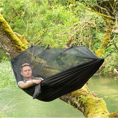 Amazonas Mosquito Traveller Extreme riippumatto hyttysverkolla , musta hinta ja tiedot | Riippumatot | hobbyhall.fi