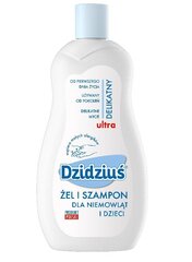 Dzidziuś Gelinis,Vehnäproteiinia sisältävä shampoo vauvoille ja lapsille 500 ml hinta ja tiedot | Lasten ja äitiysajan kosmetiikka | hobbyhall.fi
