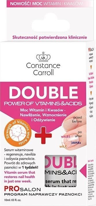 Kynsibalsami Constance Carroll Nail Care Double Power of Vitamins and Acids, 10 ml hinta ja tiedot | Kynsilakat ja kynsienhoitotuotteet | hobbyhall.fi