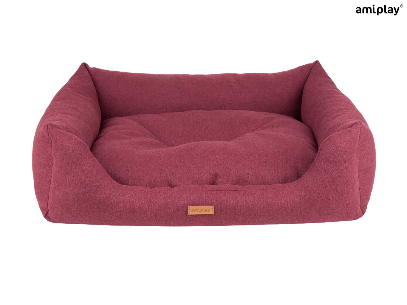 Amiplay peti-sohva Montana Burgundy L, 78x64x19 cm hinta ja tiedot | Pedit ja pesät | hobbyhall.fi