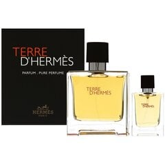 Lahjasetti miehille: Hermes Men's Terre D'Hermes EDP 75 ml, 12,5 ml hinta ja tiedot | Miesten hajuvedet | hobbyhall.fi