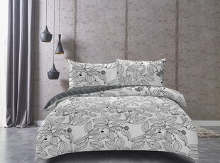 Vuodevaatteet 3-osainen DecoKing Ducato Collection Modest, 200x220 cm, harmaa I hinta ja tiedot | Pussilakanat ja tyynyliinat | hobbyhall.fi