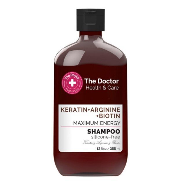 Shampoo The Doctor Maximum Energy, 355 ml hinta ja tiedot | Shampoot | hobbyhall.fi